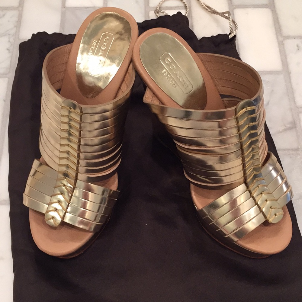 Gold Coach Wedges.